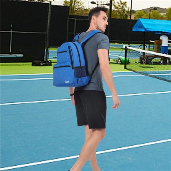 Tennis Bag Professional Tennis Backpack for Men and Women Racket Bags Holds - Picture 6 of 7